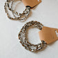Silver Beaded Stretch Bracelet Set