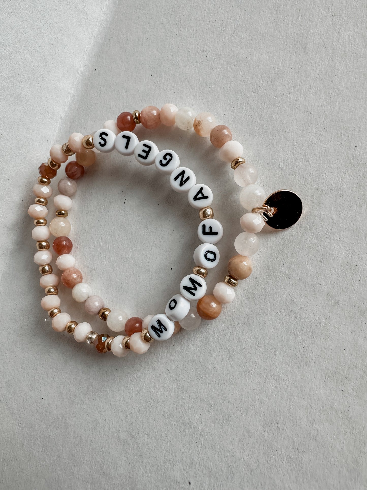 Mom of Angels Bracelet Set