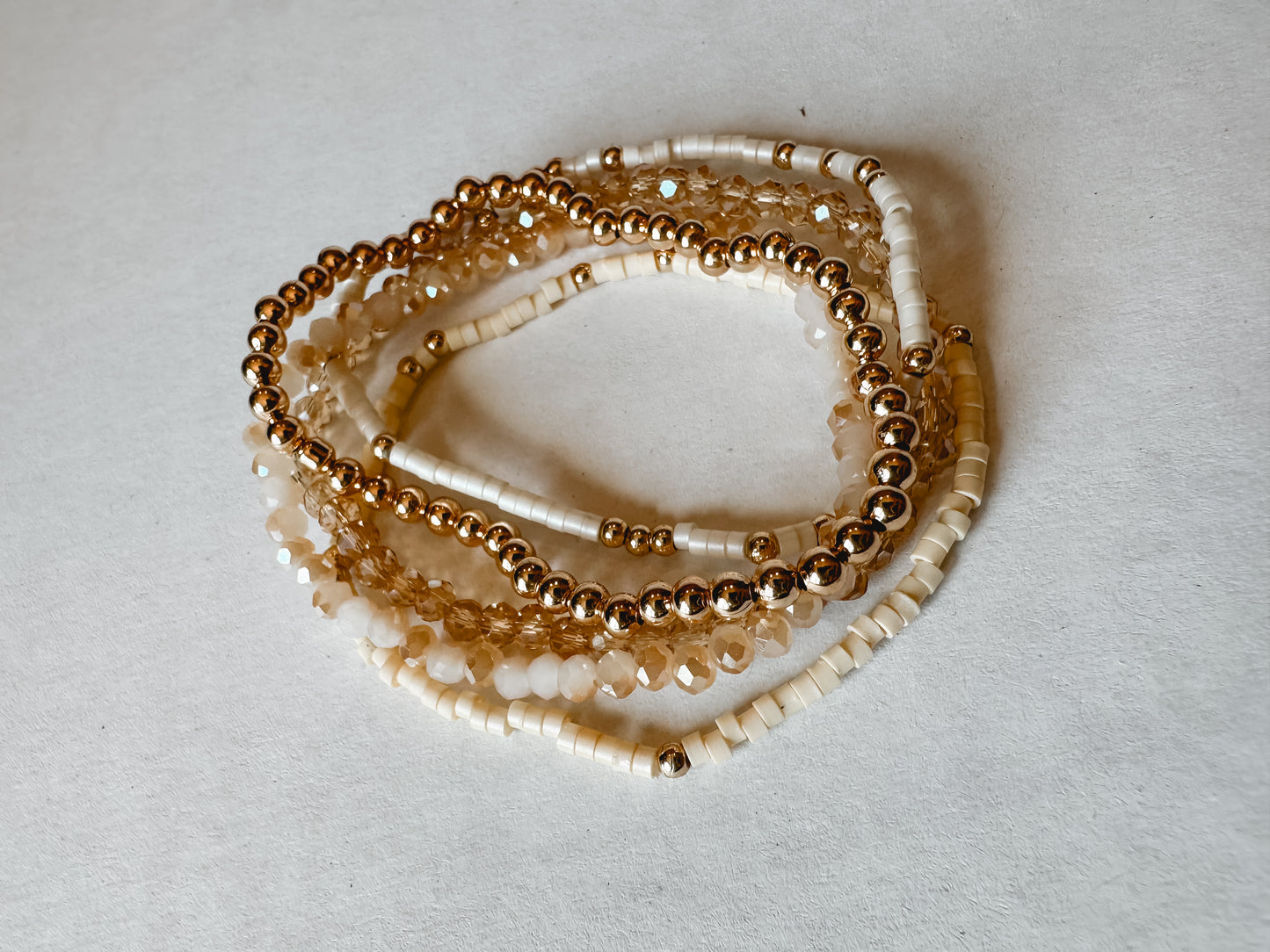 Natural Beaded Bracelet Set