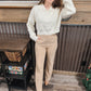 Ivory Button Sweater