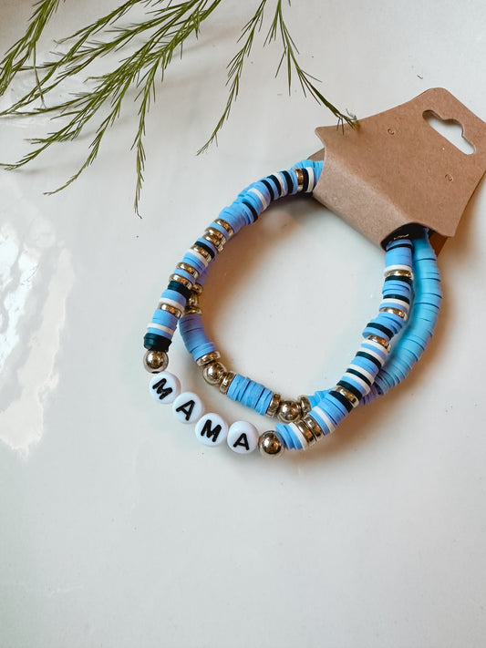 Blue Mama Bracelet Set