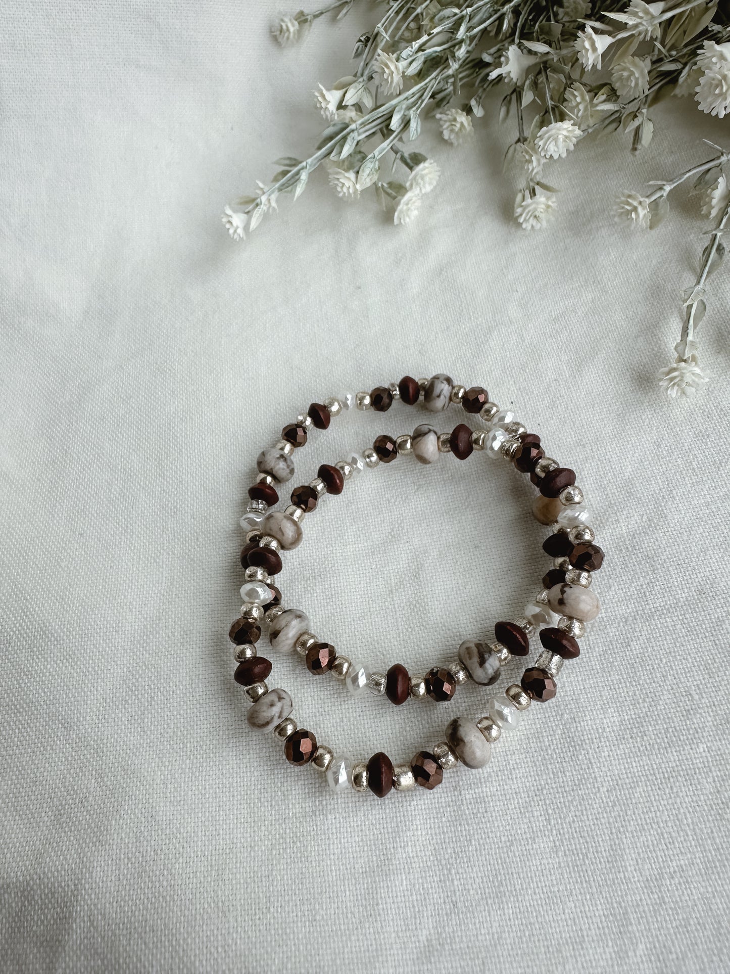 Ivory Natural Bracelet Set