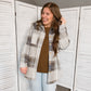 Mocha Blue Plaid Jacket