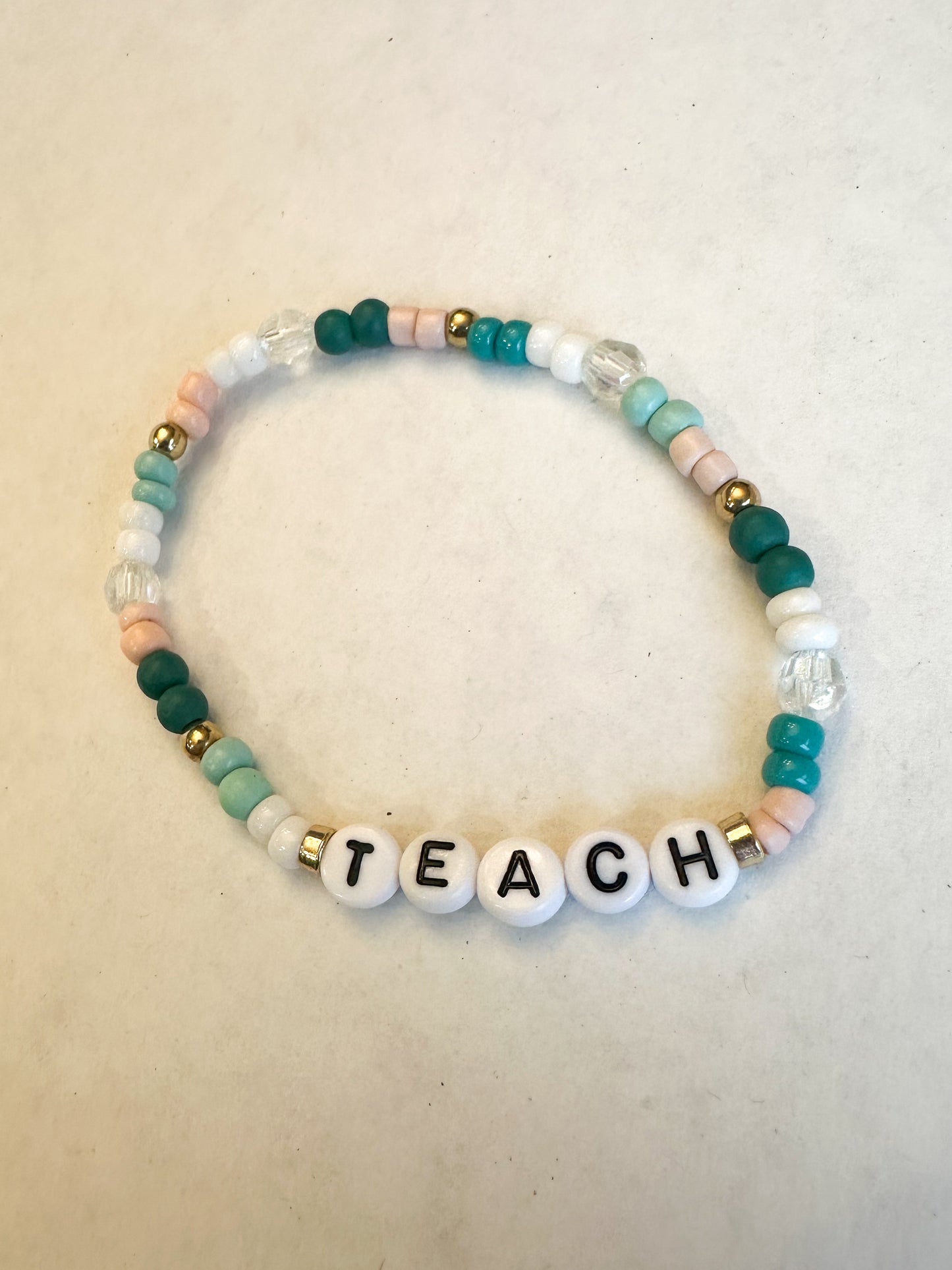 Teach Teal + Pink Bracelet