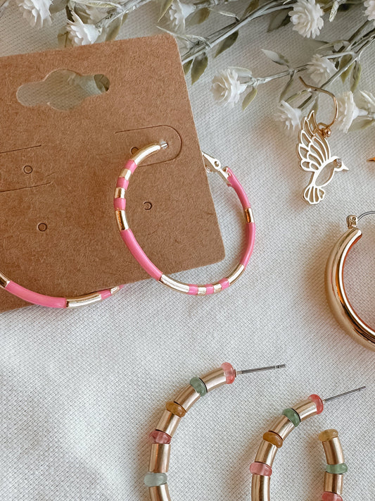 Pink Hoops