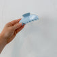 Baby Blue Stripe Claw Clip