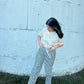 Navy Stripe Pants