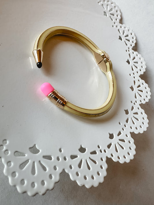 Pencil Cuff Bracelet