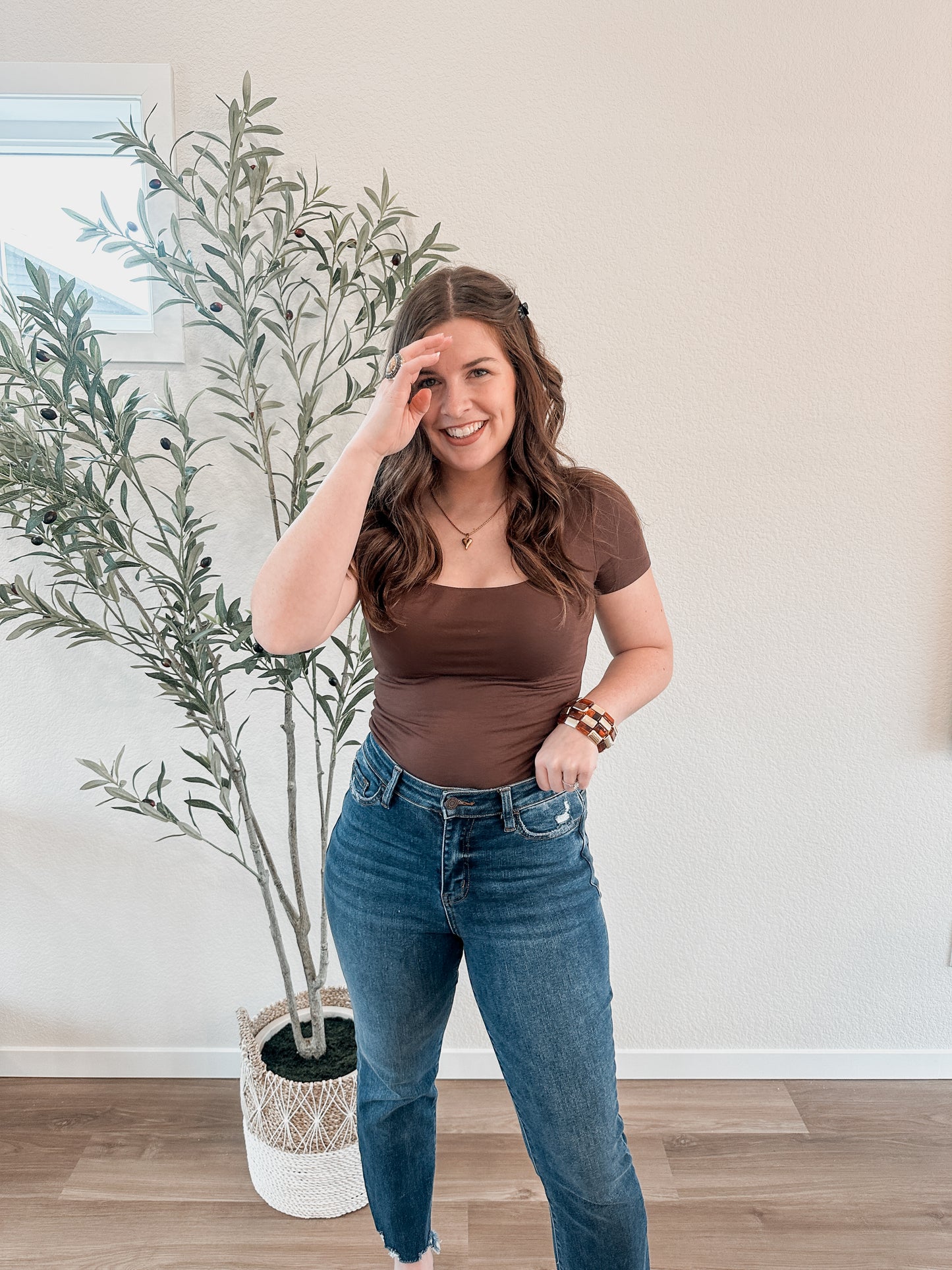 Essential Double Layer Square Neck Top