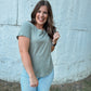 Olive Cotton Slub Top