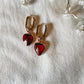 Red Heart Charm Huggies