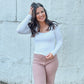 Fitted Square Neck Longsleeve