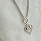 Silver Heart Pendant Necklace
