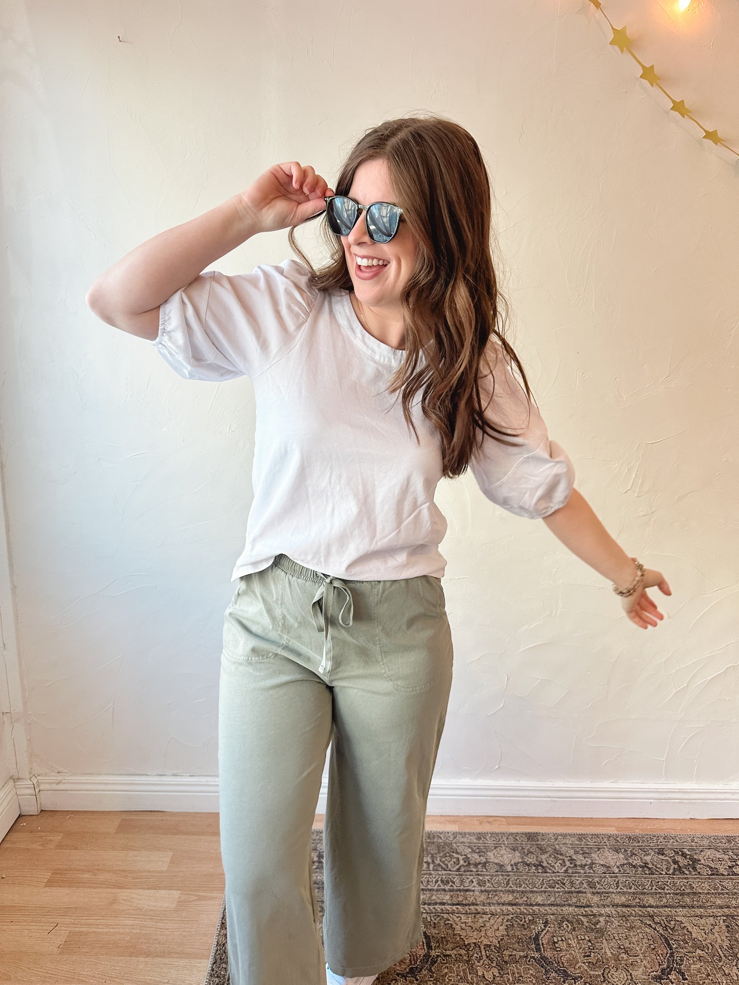 Essential Puff Sleeve Cotton Top