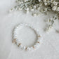 Gold Plated White Cross Bracelet
