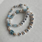 Blue Pearl Word Bracelet