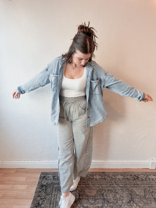 Essential Denim Shirt Jacket