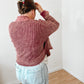 Maroon Waffle Knit Jacket