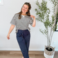 Oversized Navy Stripe Tee