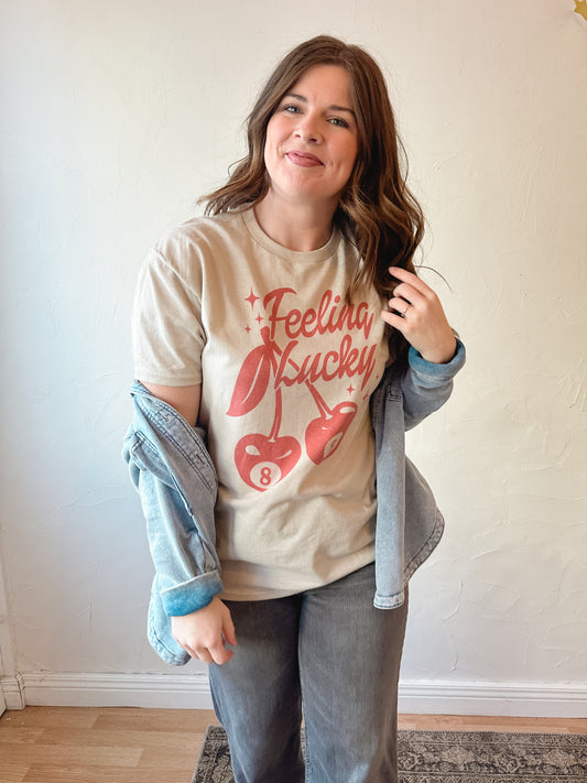 Feeling Lucky Cherry Tee