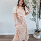 Cream Floral Skirt