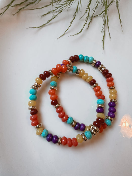 Colorful Stretch Bracelet Set