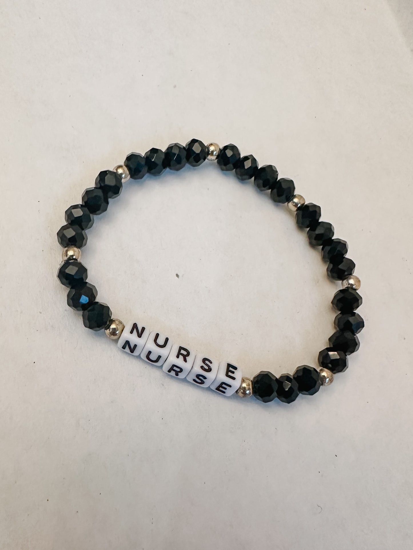 Pretty Black Nurse Bracelet