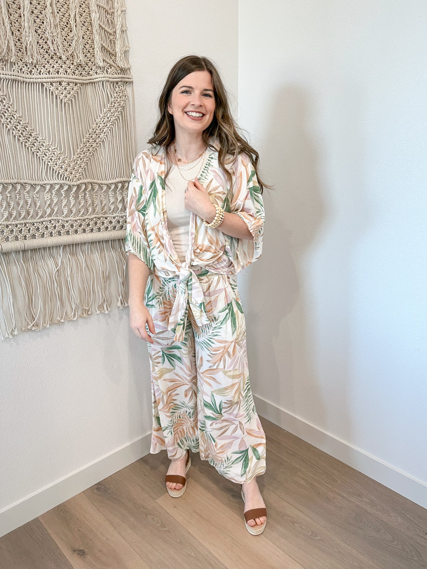 Tropical Kimono Top