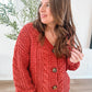 Chenille Cable Knit Sweater