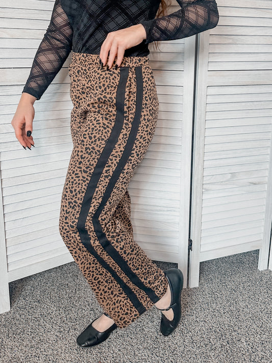 Cheetah Printed Knit Pants