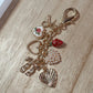 Strawberry Hearts Keychain