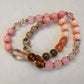 Pink Glass Bracelet Set