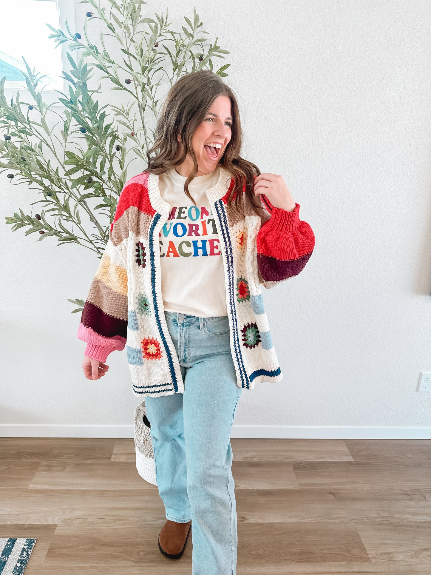 Crochet Patch Cardigan