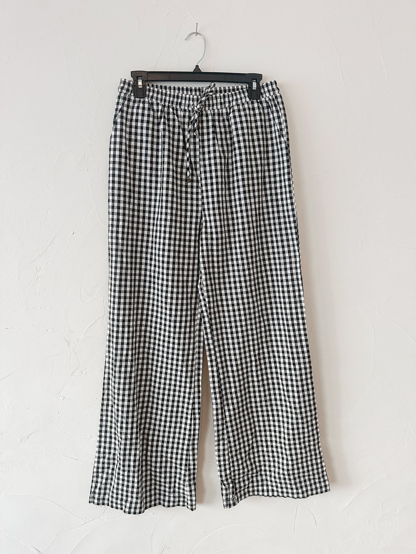 Black Gingham Pants