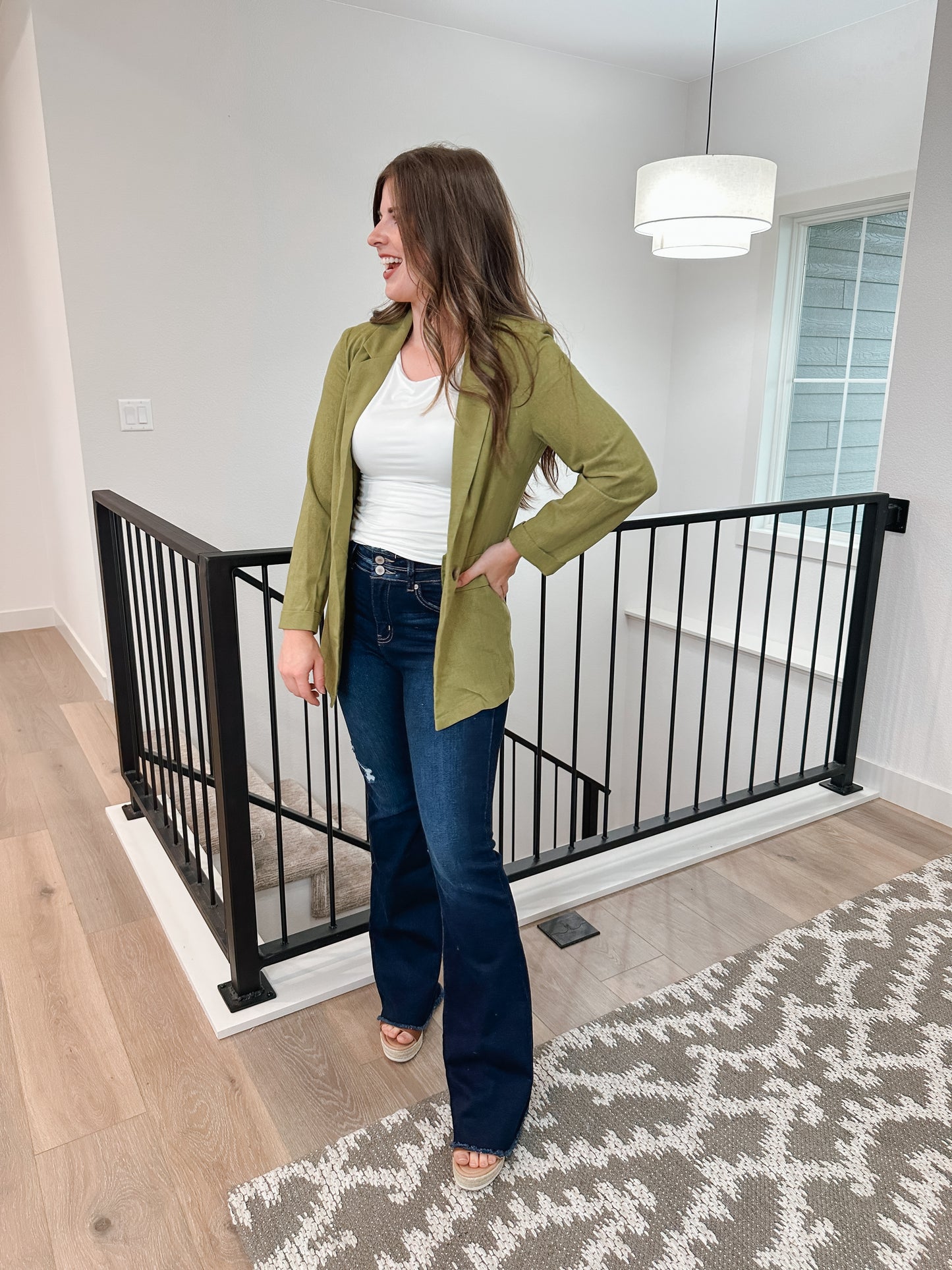 Linen Kiwi Blazer