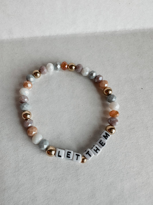 Colorblock Let Them Bracelet