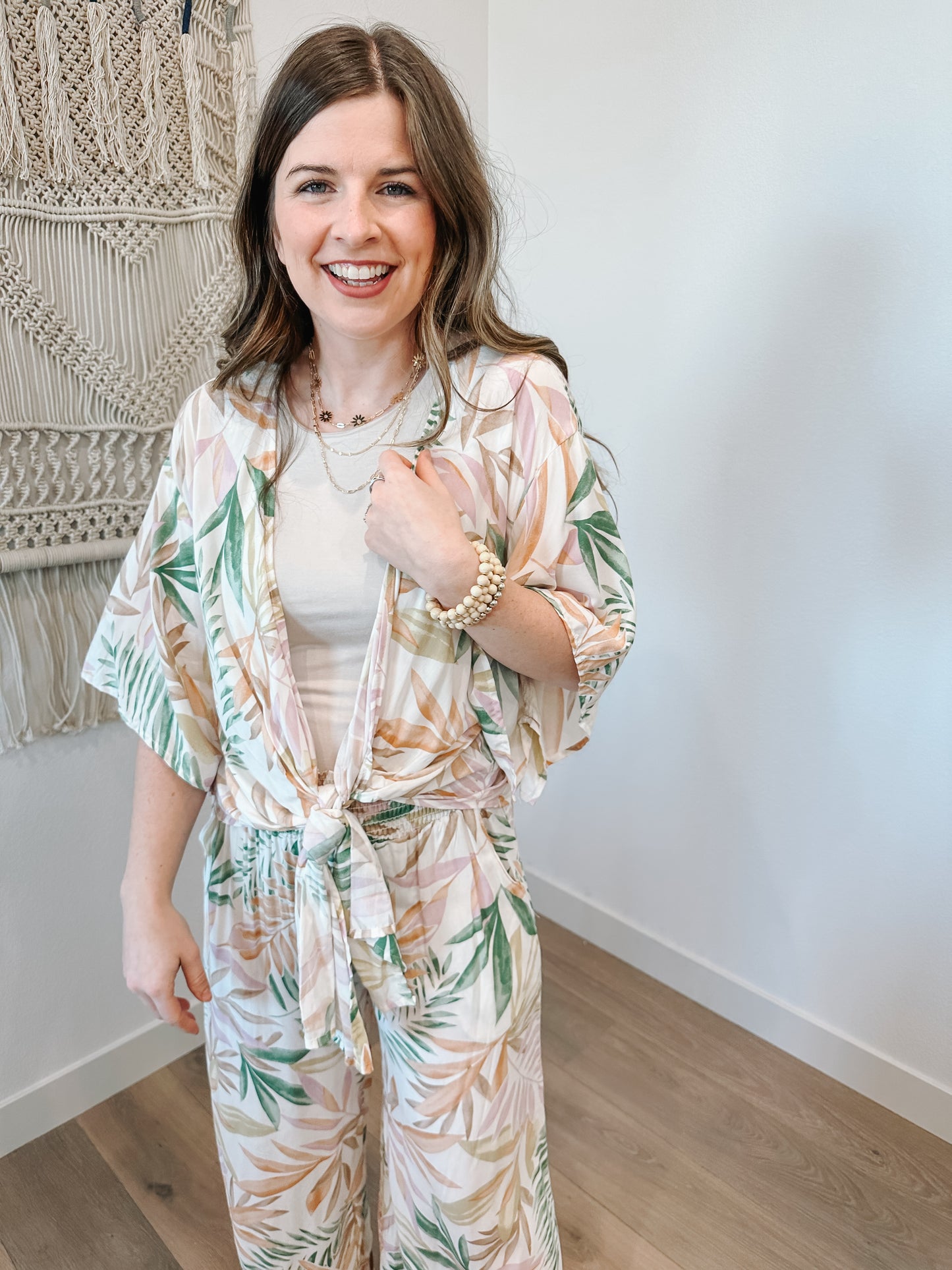 Tropical Kimono Top