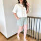 Green Stripe Shorts
