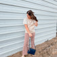 The Annie Wide Leg Jeans -  Dried Rose