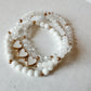 White Heart Bracelet Set
