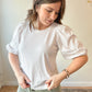 Essential Puff Sleeve Cotton Top