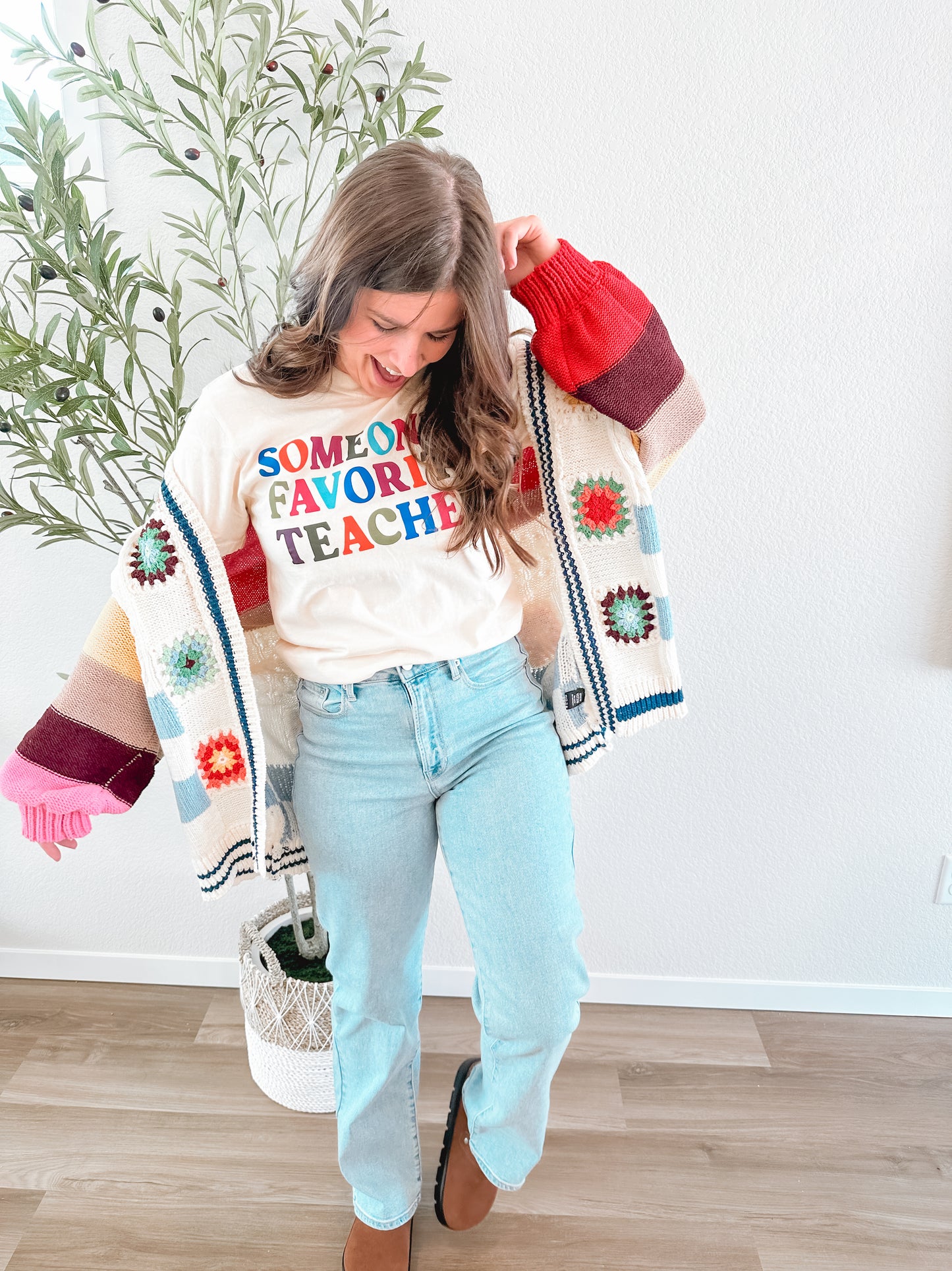 Crochet Patch Cardigan