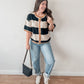 Stripe Crossbody Bag