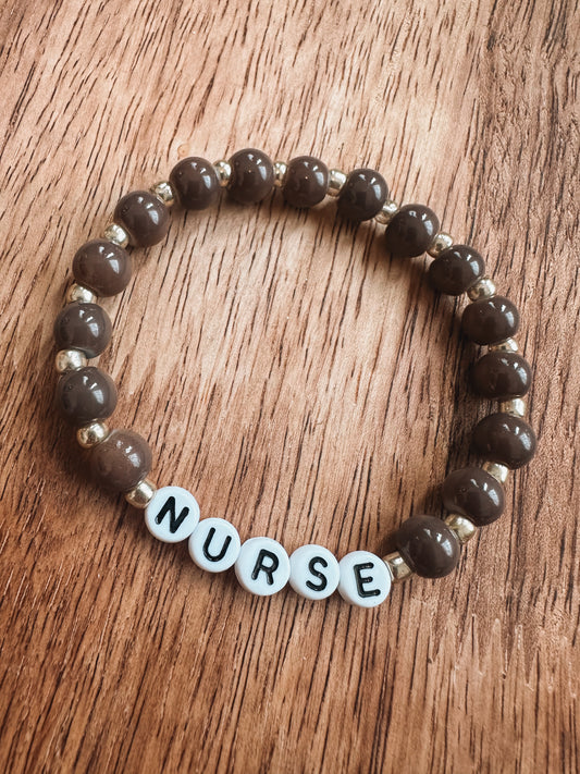 Wooden Nurse Bracelet