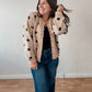 Oatmeal Polka Dot Cardigan