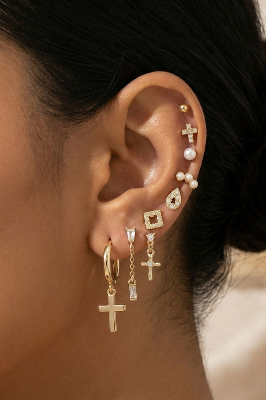 Ten Pair Mini Earrings Set