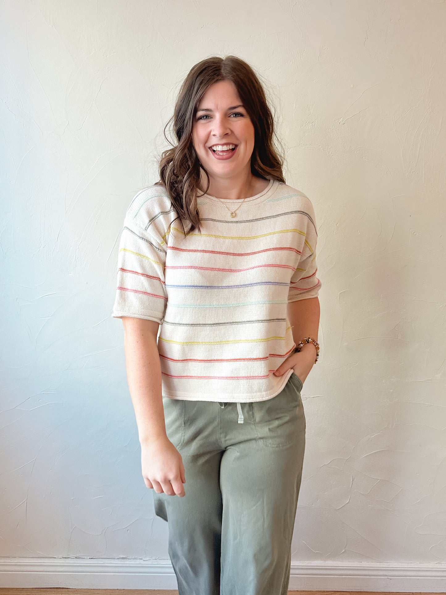 Rainbow Stripe Sweater