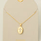 Gold Dipped Locket Cross Necklace