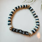 Navy Teach Stretch Bracelet