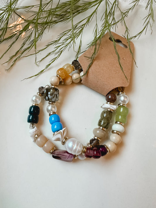 Natural Shell Bracelet Set
